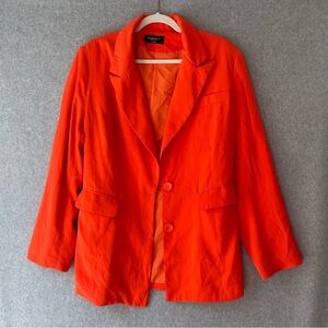 Rebdolls Orange Oversized Blazer Y2K Large